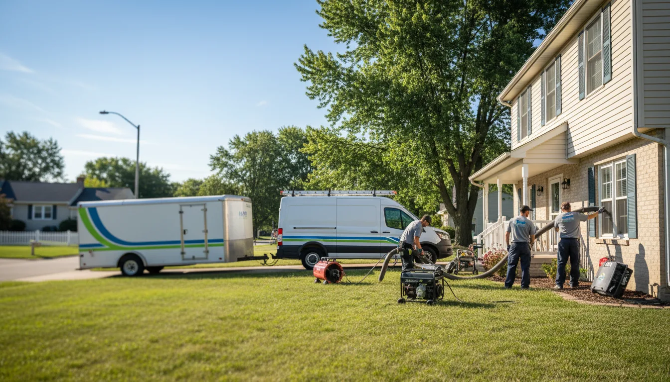 Flooded Basement Restoration And Cleanup With Repair in Riverdale, IL near me